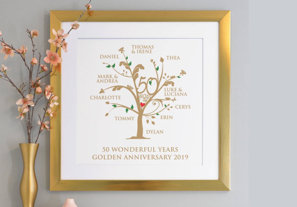 Golden Wedding Anniversary Gift Ideas